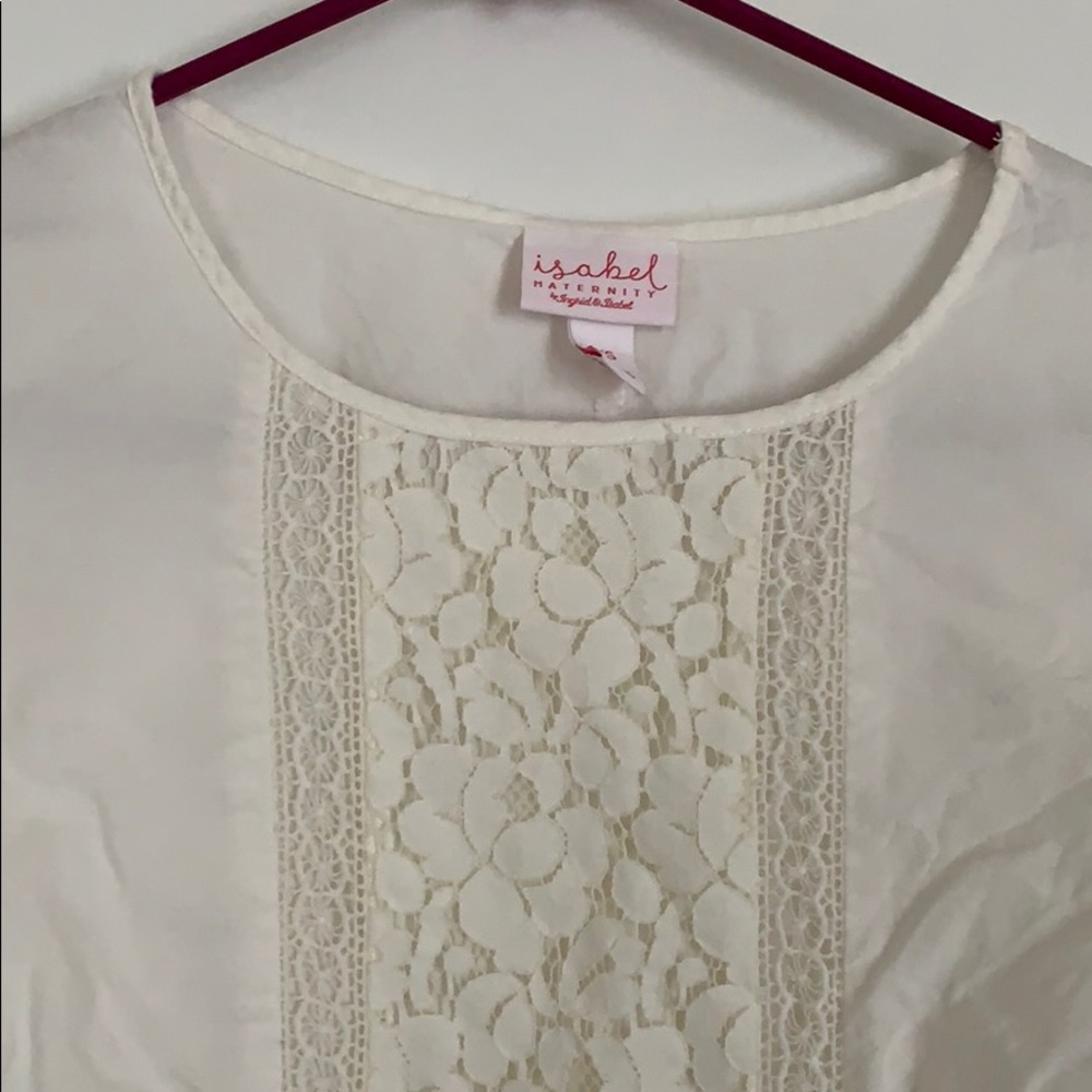 🤰🏻 Isabel Maternity Lace Top - Picture 2 of 3